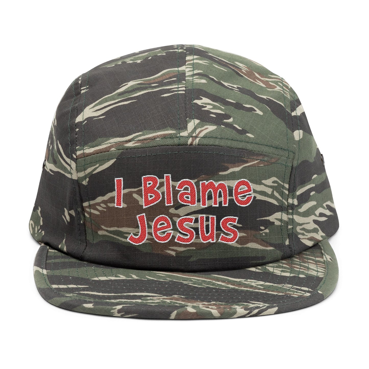 I Blame Jesus | Embroidered | 5 Panel Cap