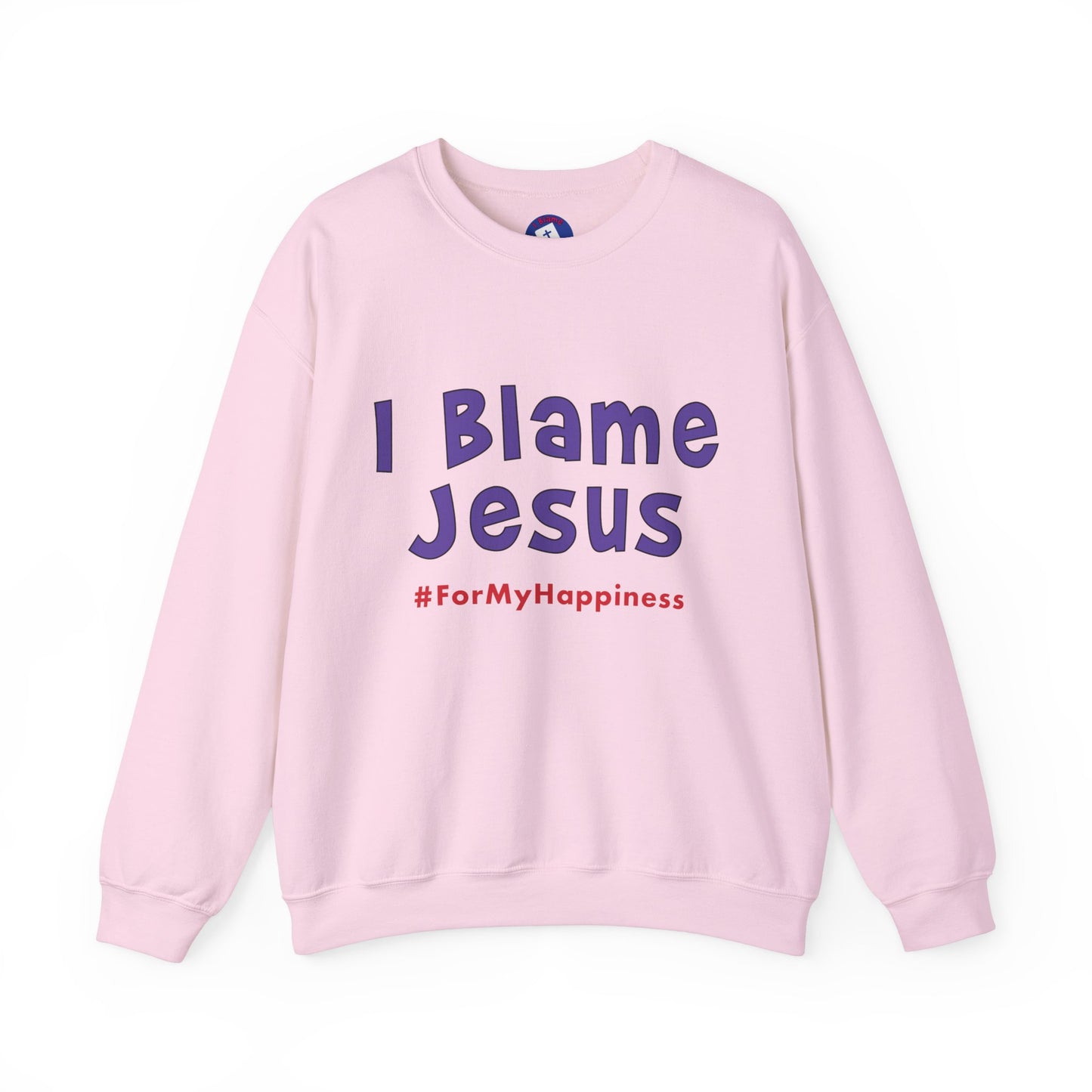 I Blame Jesus For My Happiness | Unisex Heavy Blend Crewneck Sweatshirt | S - 5XL