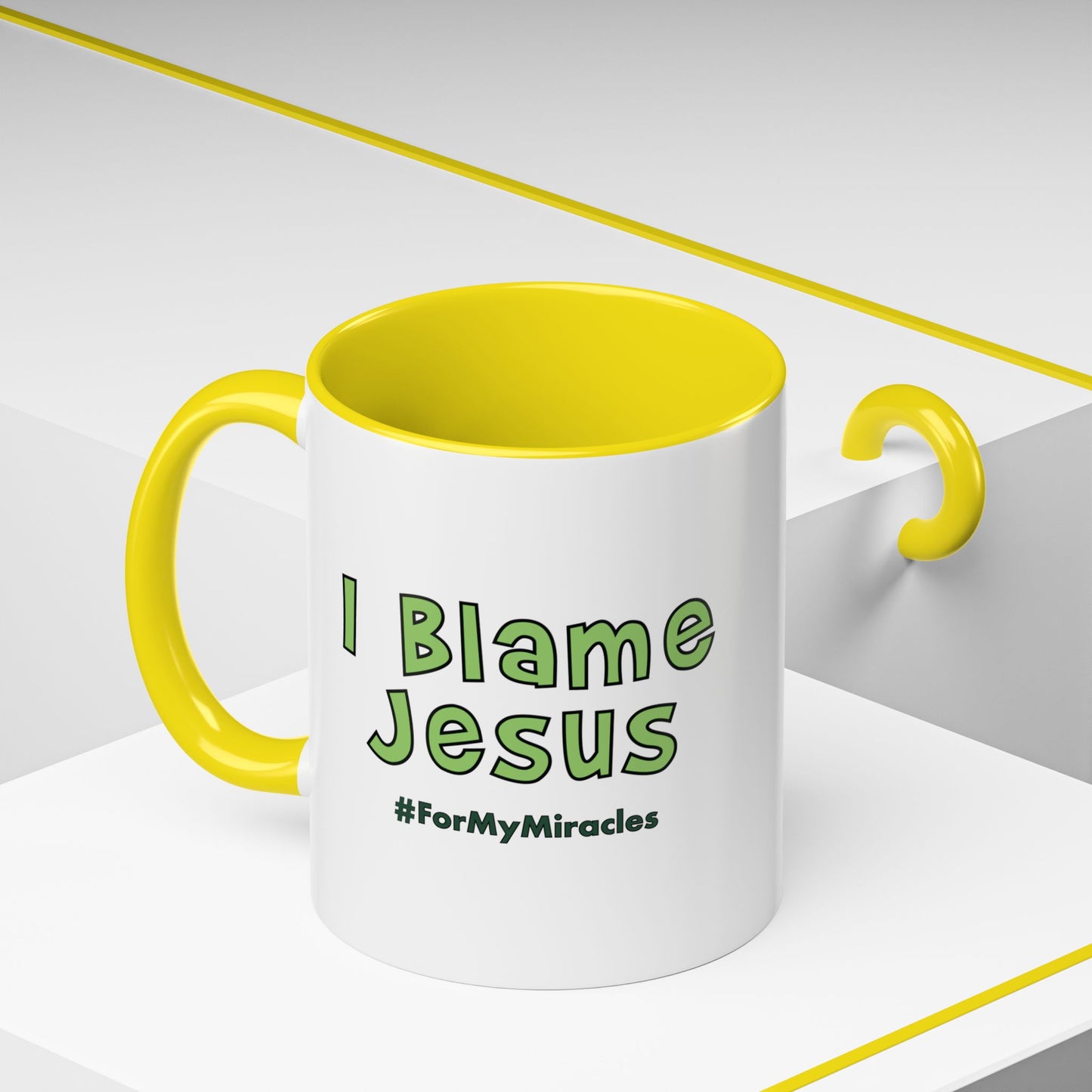 I Blame Jesus For My Miracles | Accent Coffee Mug | 11 - 15oz