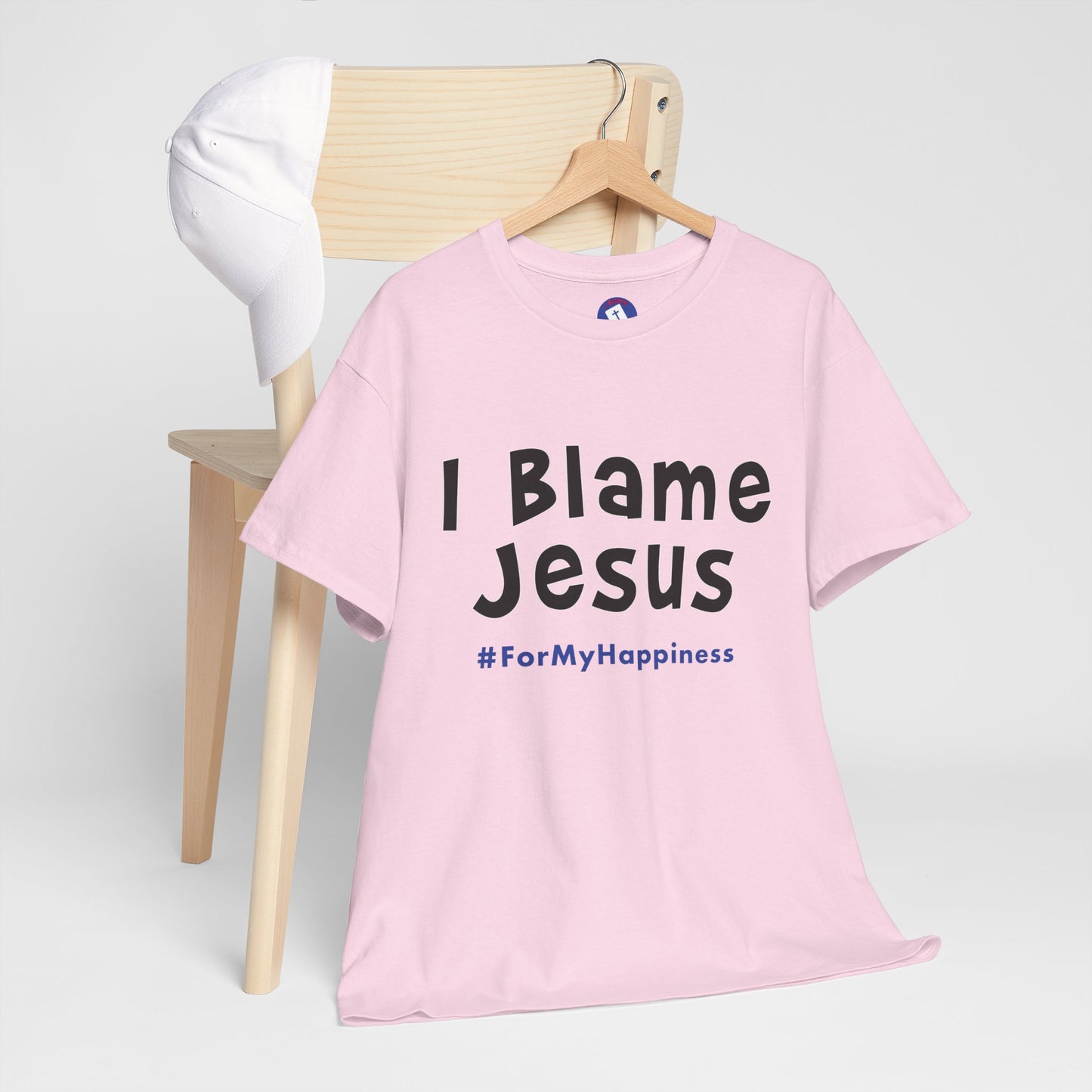 I Blame Jesus For My Happiness | Unisex Heavy Cotton Tee | S - 5XL