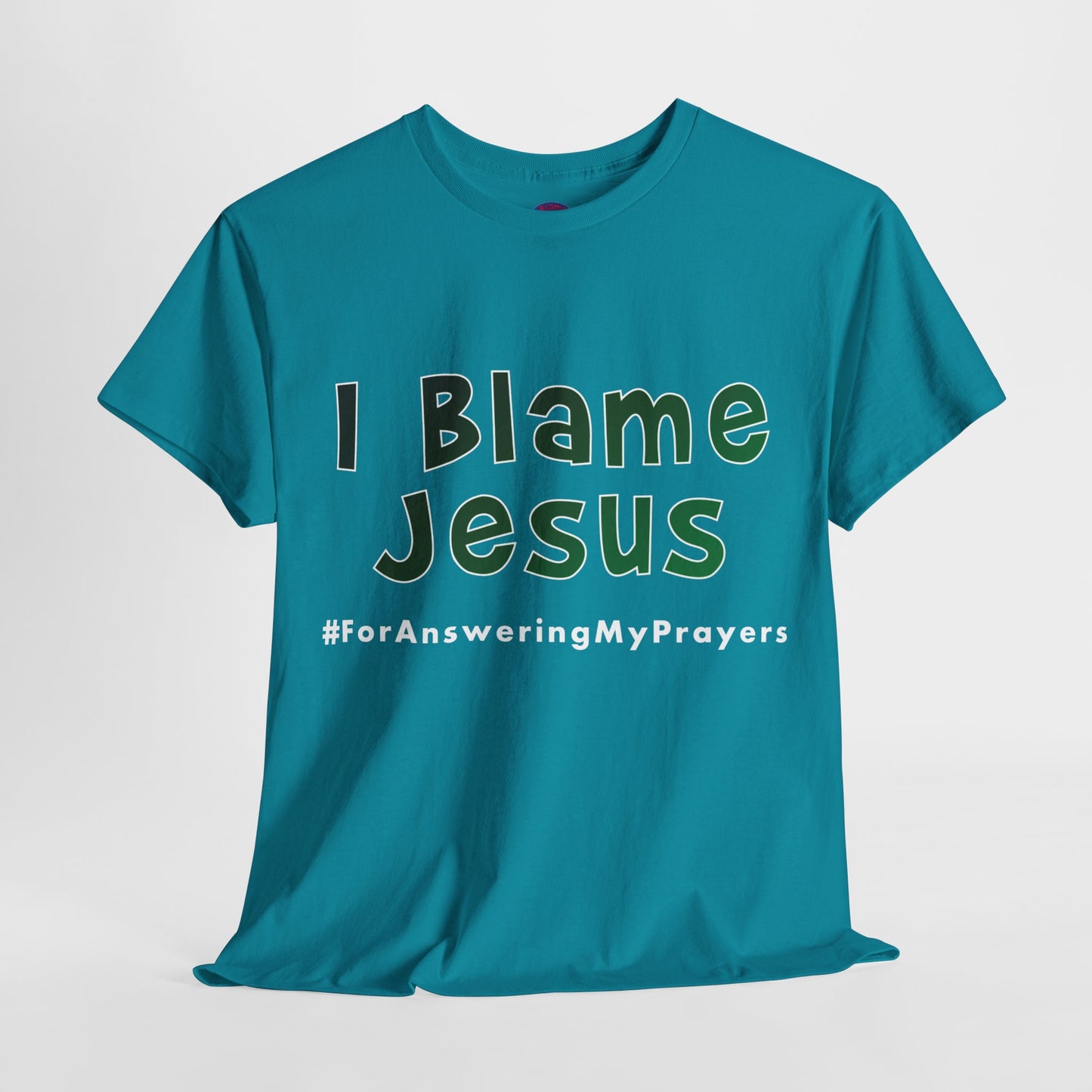 I Blame Jesus For Answering My Prayers | Unisex Heavy Cotton Tee | S - 5XL