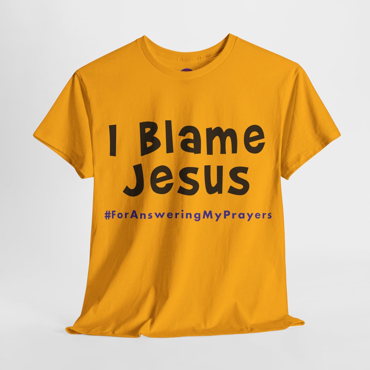 I Blame Jesus For Answering My Prayers | Unisex Heavy Cotton Tee | S - 5XL