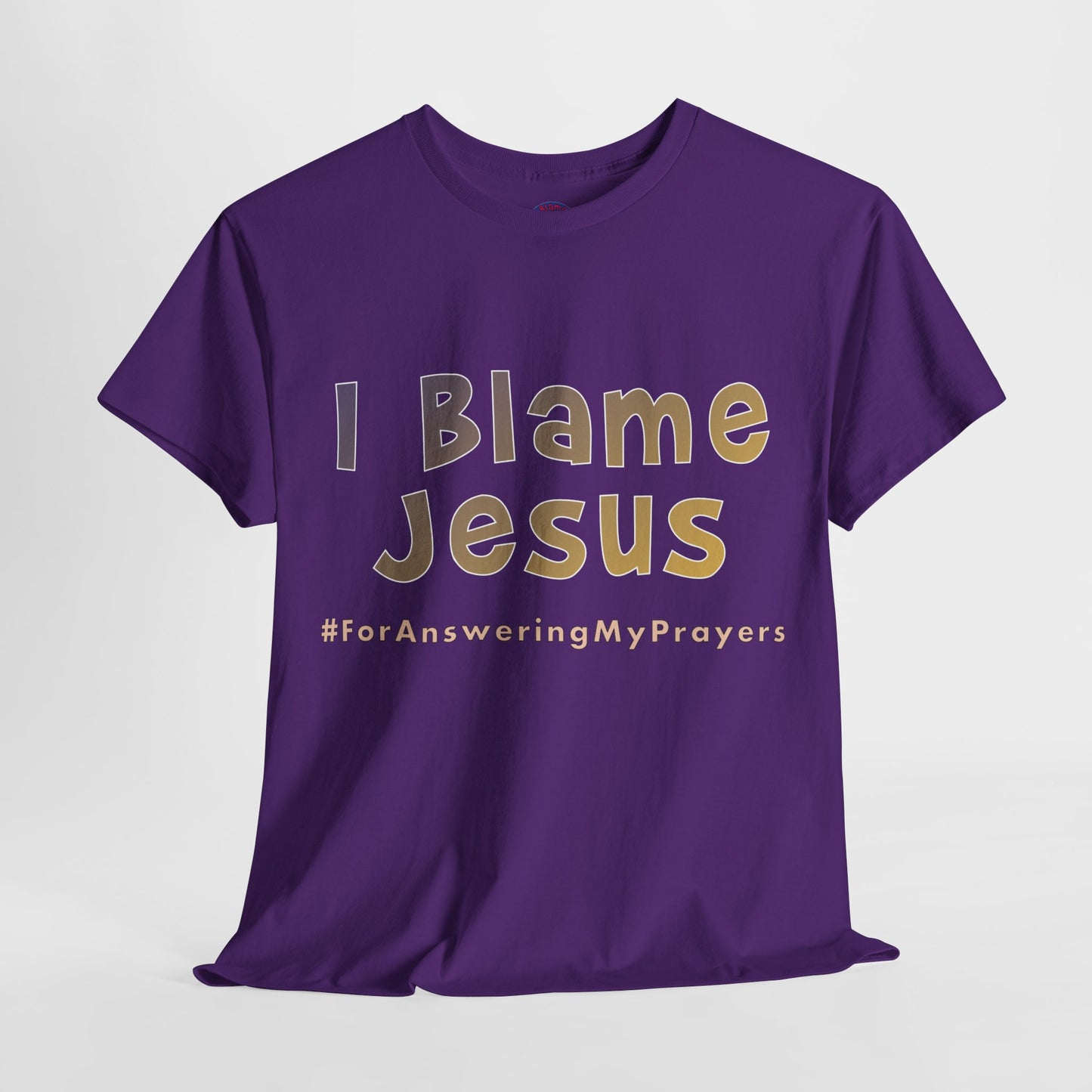 I Blame Jesus For Answering My Prayers | Unisex Heavy Cotton Tee | S - 5XL