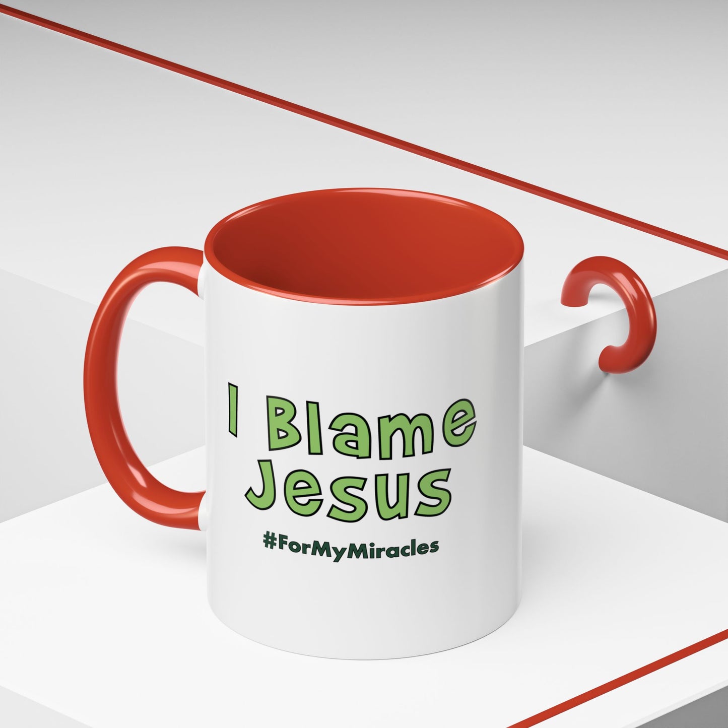 I Blame Jesus For My Miracles | Accent Coffee Mug | 11 - 15oz