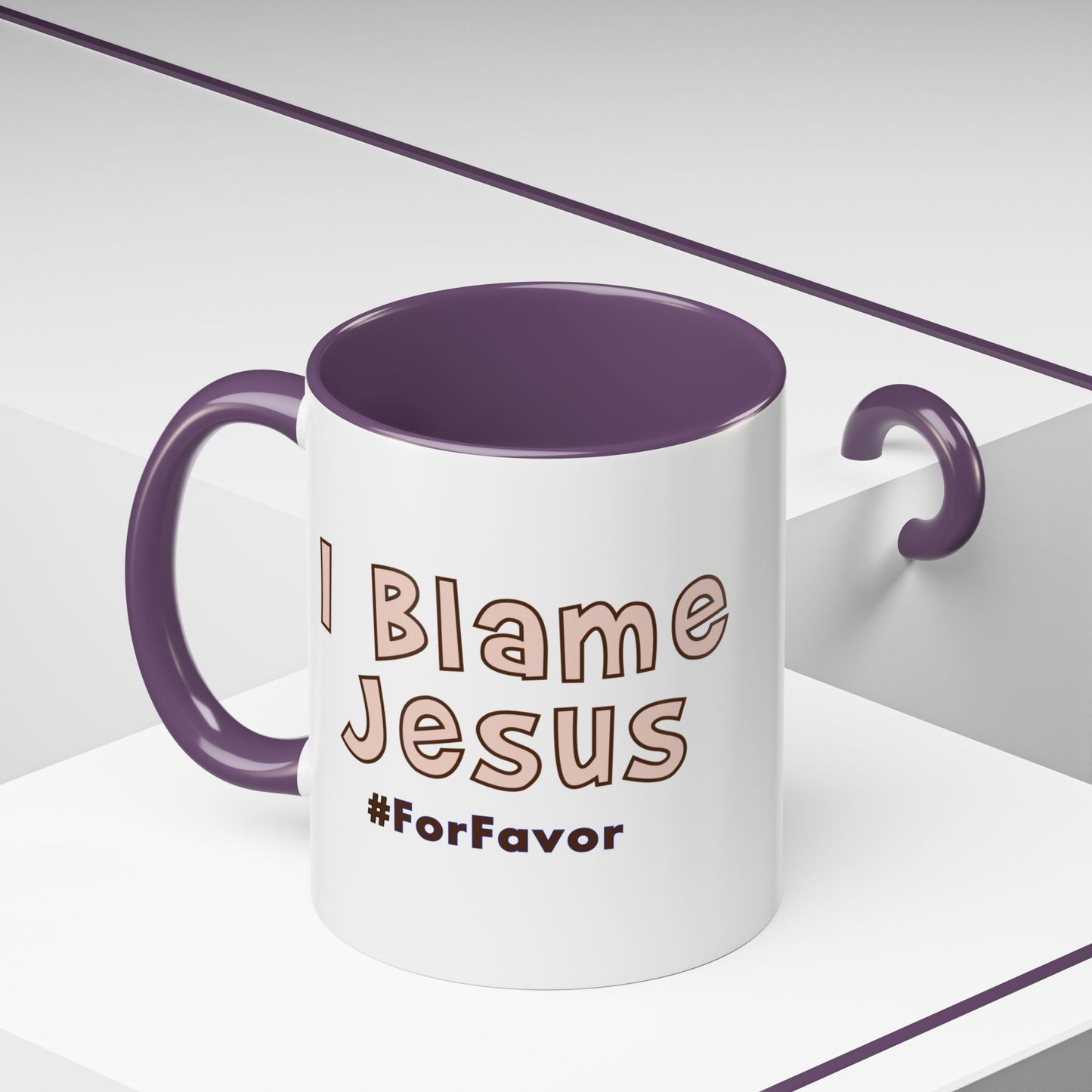 I Blame Jesus For Favor | Accent Coffee Mug 11 - 15oz