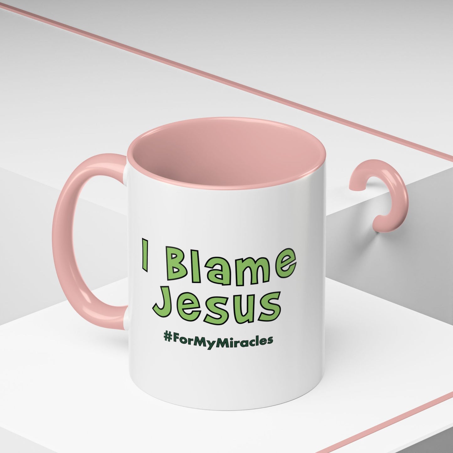 I Blame Jesus For My Miracles | Accent Coffee Mug | 11 - 15oz