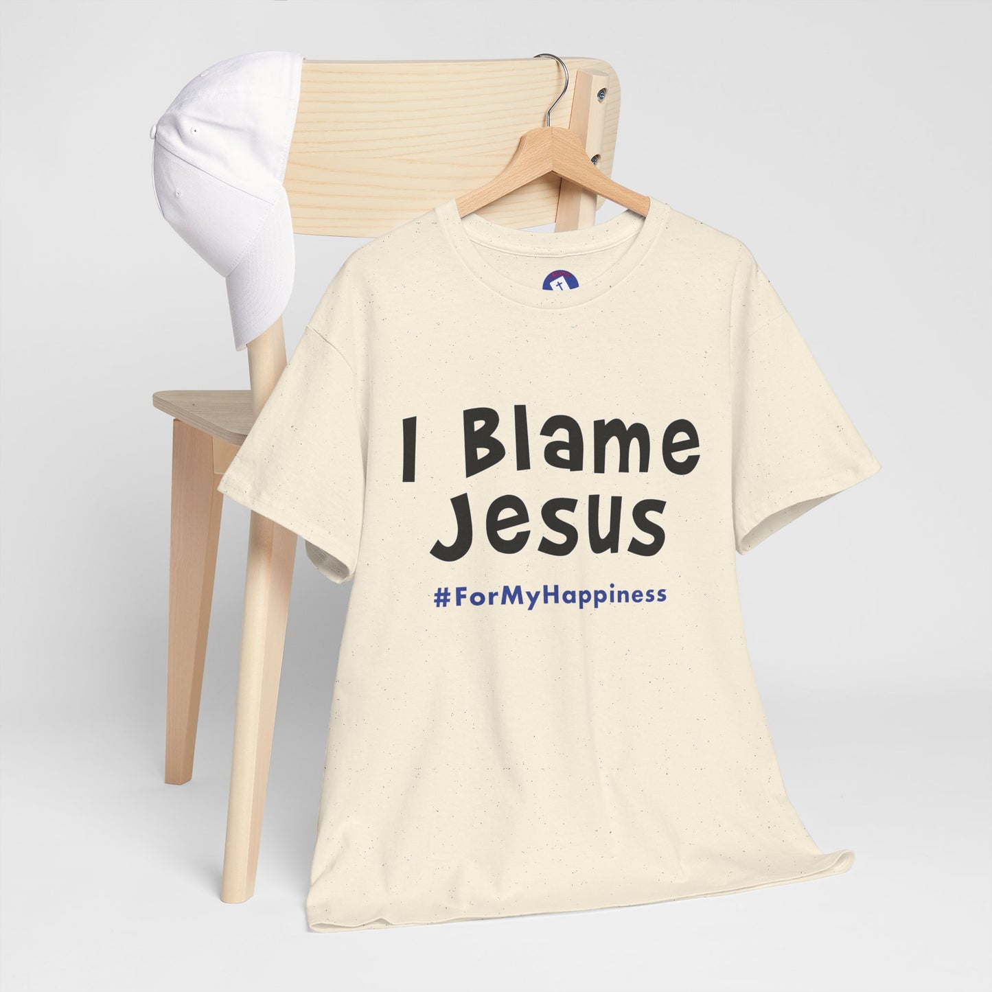 I Blame Jesus For My Happiness | Unisex Heavy Cotton Tee | S - 5XL